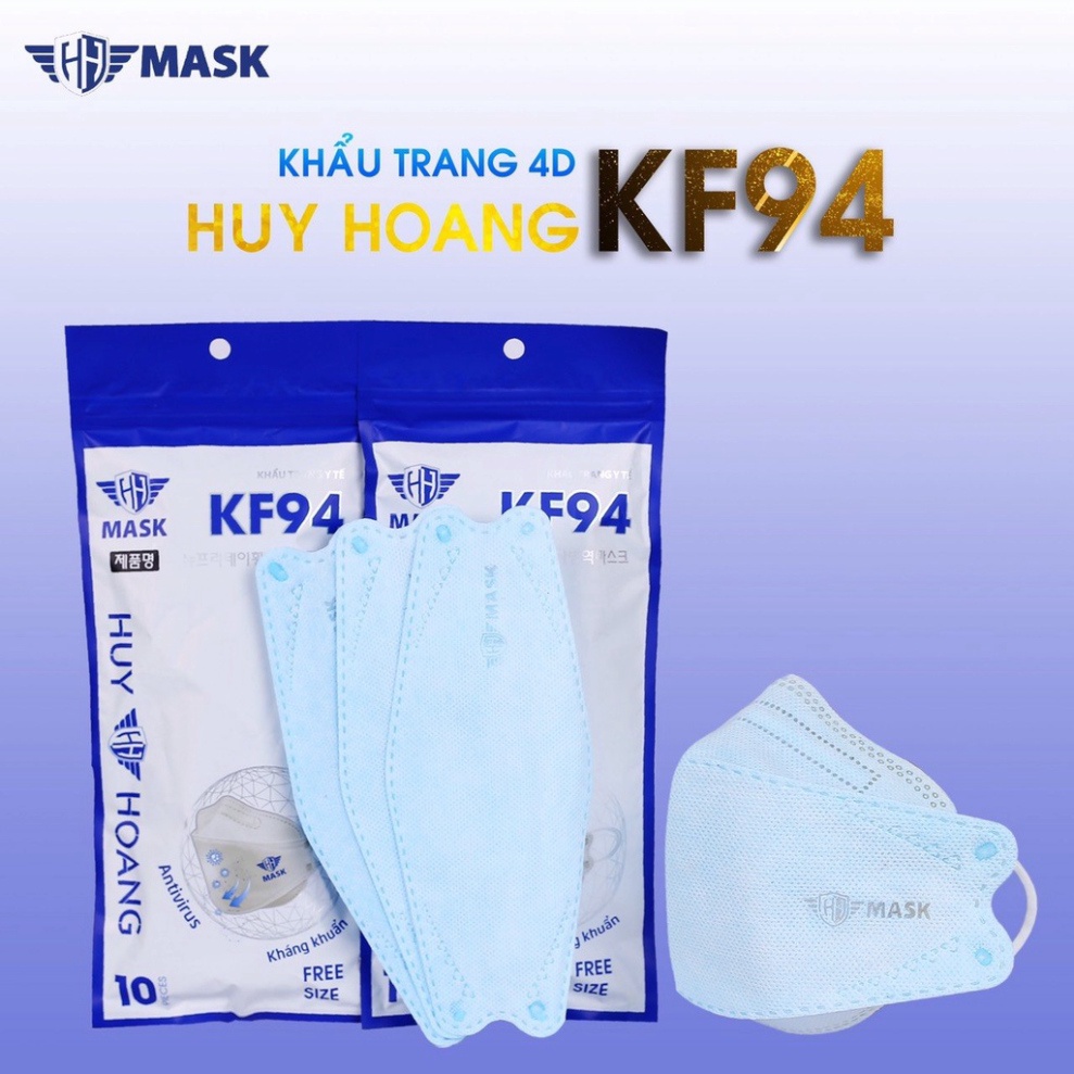 Thùng 300 Chiếc Khẩu Trang Cá 4D Kf94 Huy Hoàng