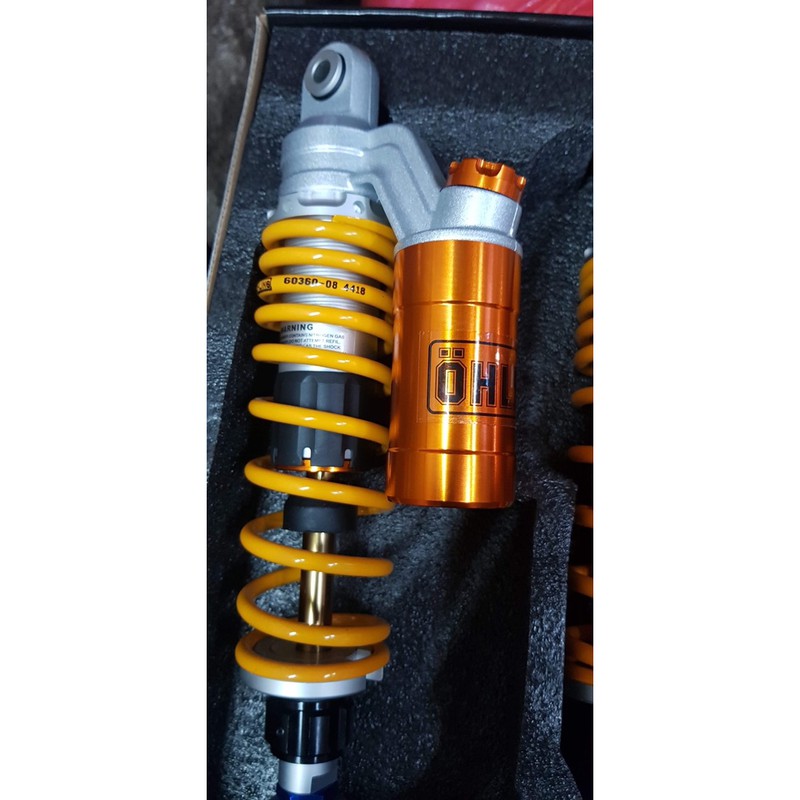 Phuộc nhún sau Ohlins bình dầu cho các xe tay ga Ab Nouvo 4-5-6 PCX NVX Dylan ...