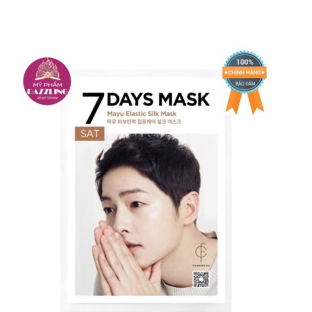 [Chính Hãng] Hộp 10 Mặt Nạ Tinh Dầu Ngựa Dưỡng Da Căng Mịn Song Joong Ki 7Days Mask