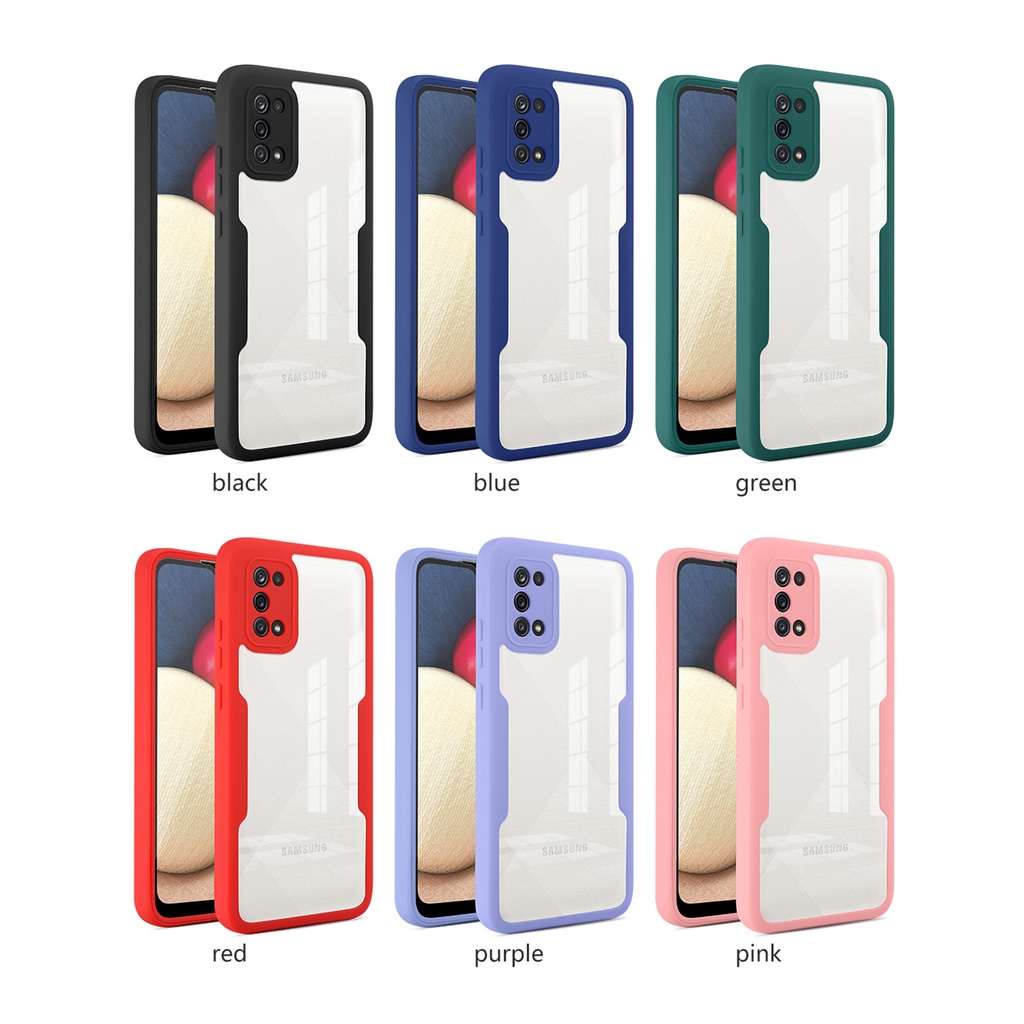 Ốp Điện Thoại Mềm Trong Suốt Bảo Vệ Toàn Diện 360 Độ Cho Samsung Galaxy A02 A02S A21S A51 A71 A10S A20S A20 A30