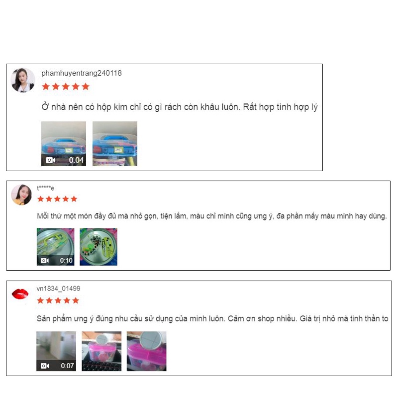 Bộ kim chỉ may vá đa năng, Bộ kim chỉ 36 món dùng trong may vá kèm hộp đựng trong suốt bibi90