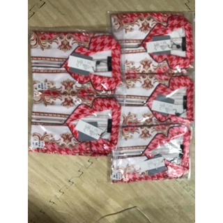 PIJAMA TAY NGẮN CÔNG ĐỎ LỤA XƯỚC U009.