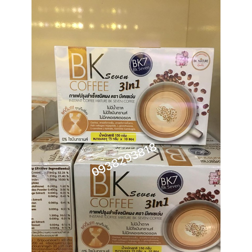 Cà phê BK thơm ngon như cà phê sữa, dễ uống với thành phần chủ yếu từ thiên nhiên