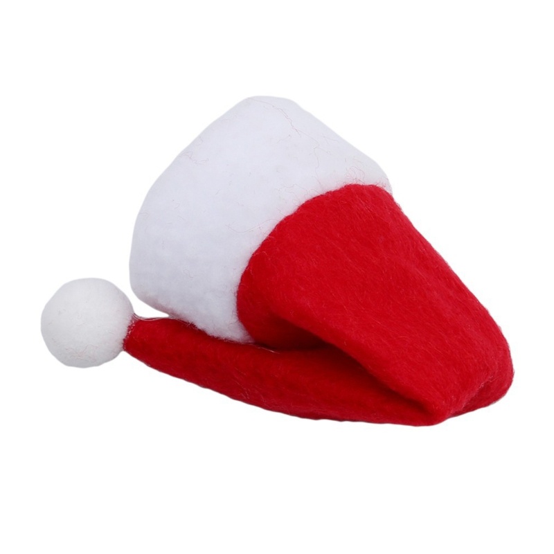 Set 10 Vỏ Bọc Chai Kẹo Hình Nón Ông Già Noel Kèm Khăn Choàng Mini