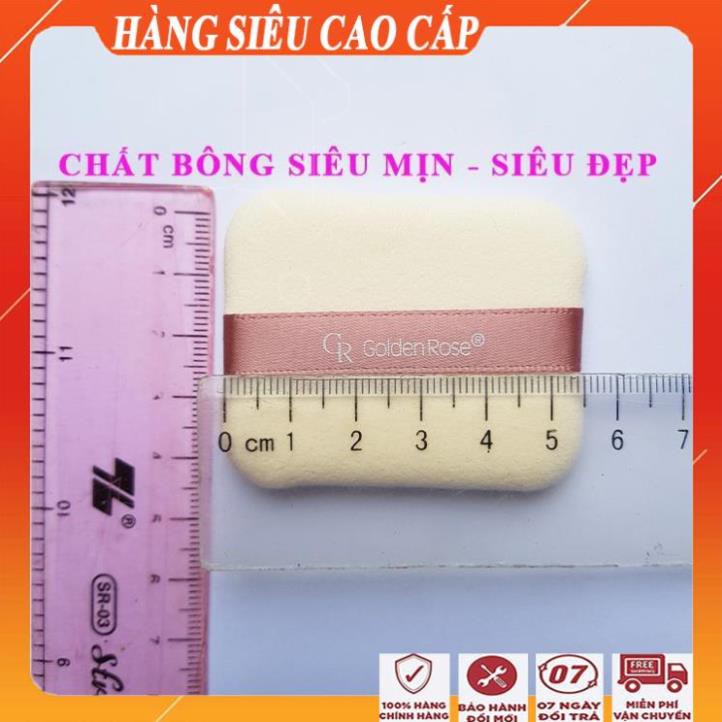 [ FreeShip - BÁN TRI ÂN ] Sét 2 cái Bông mút trang điểm cao cấp siêu mềm mịn/ Mút tán kem nền, lót, BB, CC golden rose