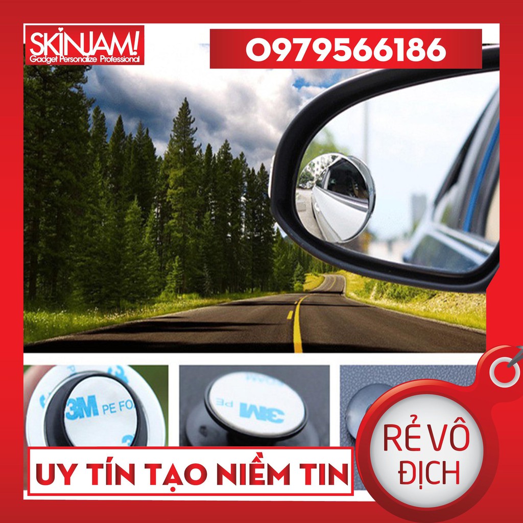 Gương cầu lồi mở rộng góc nhìn, chống điểm mù cho xe hơi Baseus LV466 Full View Blind Spot Rearview Mirrors (Bộ 2 cái)