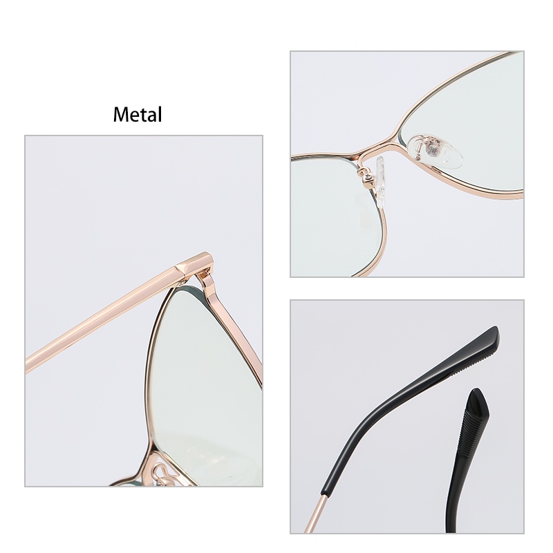 Kính mát Zelin LC705 chống tia xanh gọng kim loại thời trang Âu Mỹ