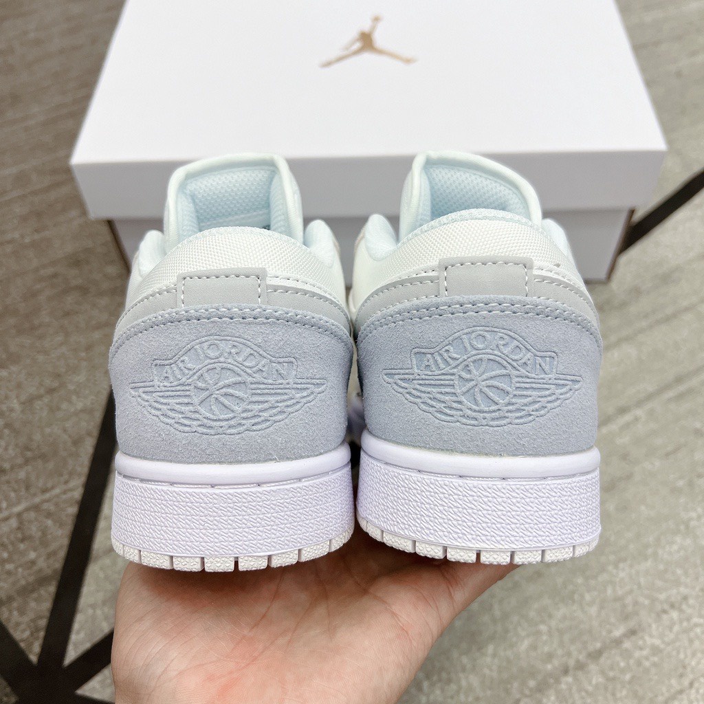 Giày thể thao sneaker Jodan 1 xám xanh thấp cổ nam nữ full box bill