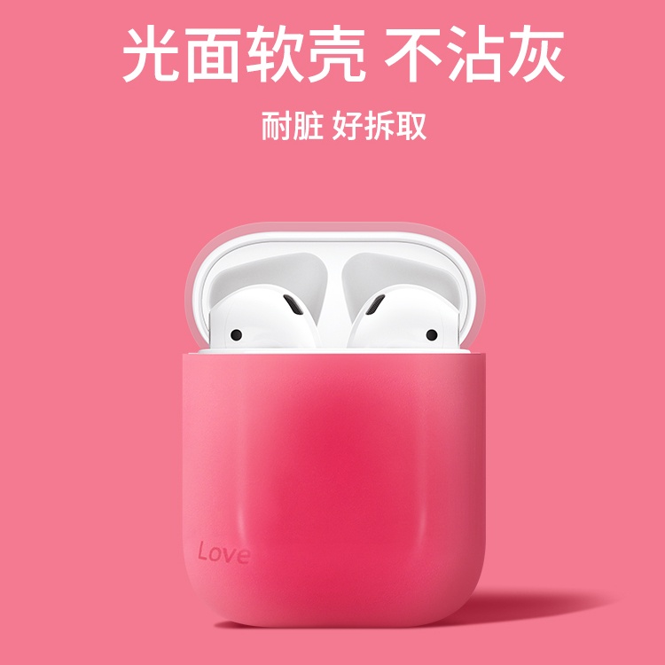 Vỏ Bảo Vệ Hộp Sạc Tai Nghe AirPods 1 2 Pro 3 Pro 3 Hình Quả Đào Màu Gradient Sáng Bóng Chống Rơi Kèm Móc Khóa