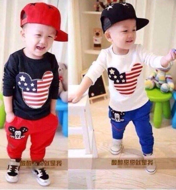 Bộ siêu nhân bé trai chất cotton loại 1