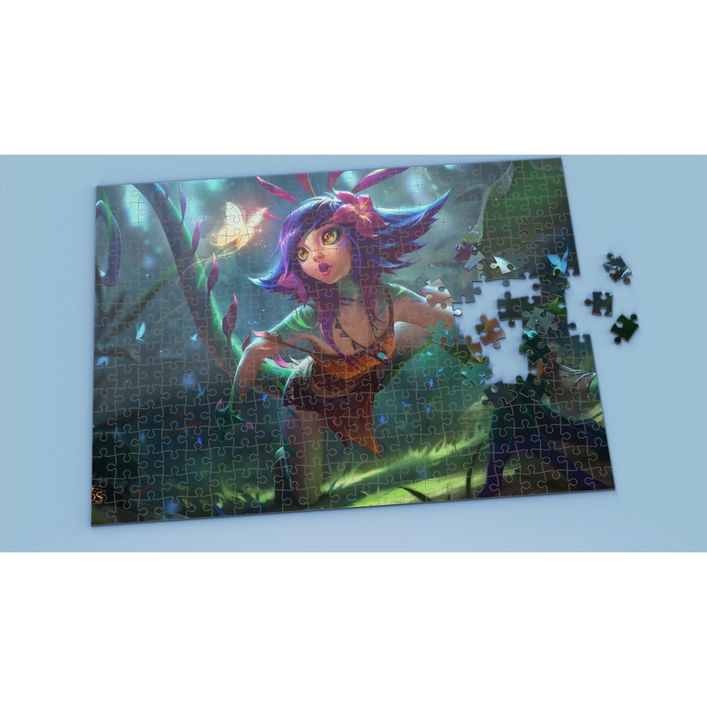 Tranh ghép hình A4, A5 League of Legends, xếp hình NEEKO - Mẫu 1