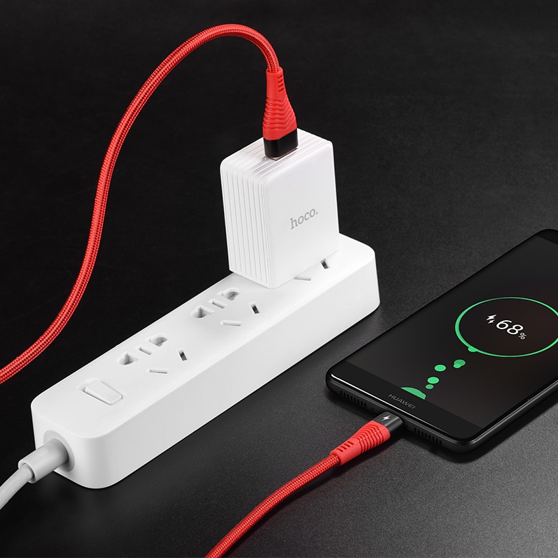 Cáp Sạc Nhanh Type-C 5A Cho Oppo VOOC/Super VOOC, OnePlus DASH, Huawei SuperCharge, Android,.. Hoco U53 BỀN [CHÍNH HÃNG]