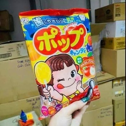 Kẹo mút trái cây Pop Candy Fujiya Nhật - Bịch 21 cây