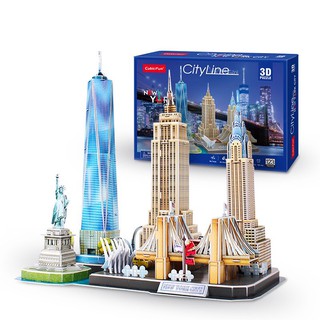 Đồ Chơi Mô Hình 3D CUBIC FUN Thành Phố New York - Đồ Chơi Lắp Ráp Sáng Tạo