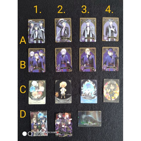 Thẻ bài bo góc chủ đề Disney Twisted Wonderland số 13
