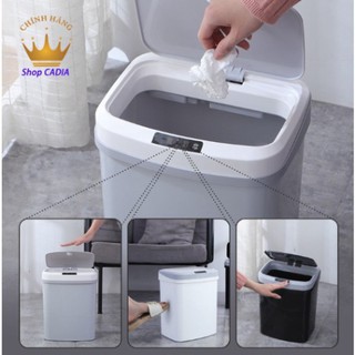 Thùng rác cảm ứng Xiwei [Sẵn Hàng] dung tích 15L cảm ứng sau 0.3s tự động đóng sau 4s sạc pin cổng DC thông dụng