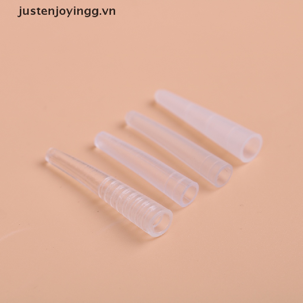 (Hàng Mới Về) Set 10 Nắp Silicone Đậy Lông Mi Giả Kèm Nhíp Hỗ Trợ Nối Mi