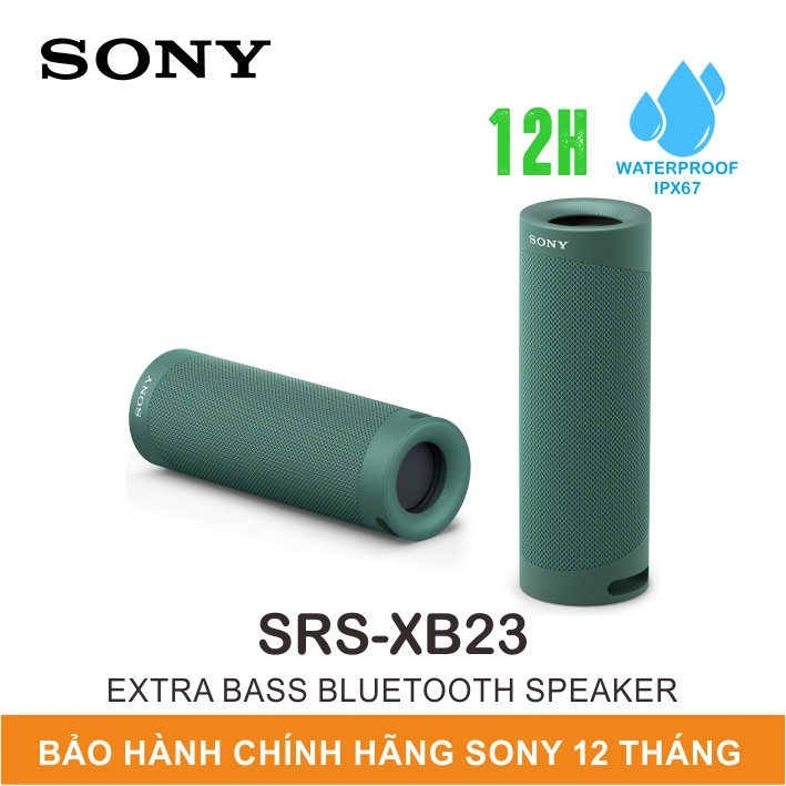 Loa Không Dây Bluetooth Extra Bass Sony SRS-XB23 | Chính Hãng Sony Việt Nam| Bảo Hành 12 Tháng