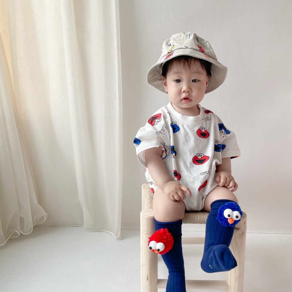 Mới Bộ Áo Liền Quần Tay Ngắn In Hoạt Hình Dành Cho Trẻ Em