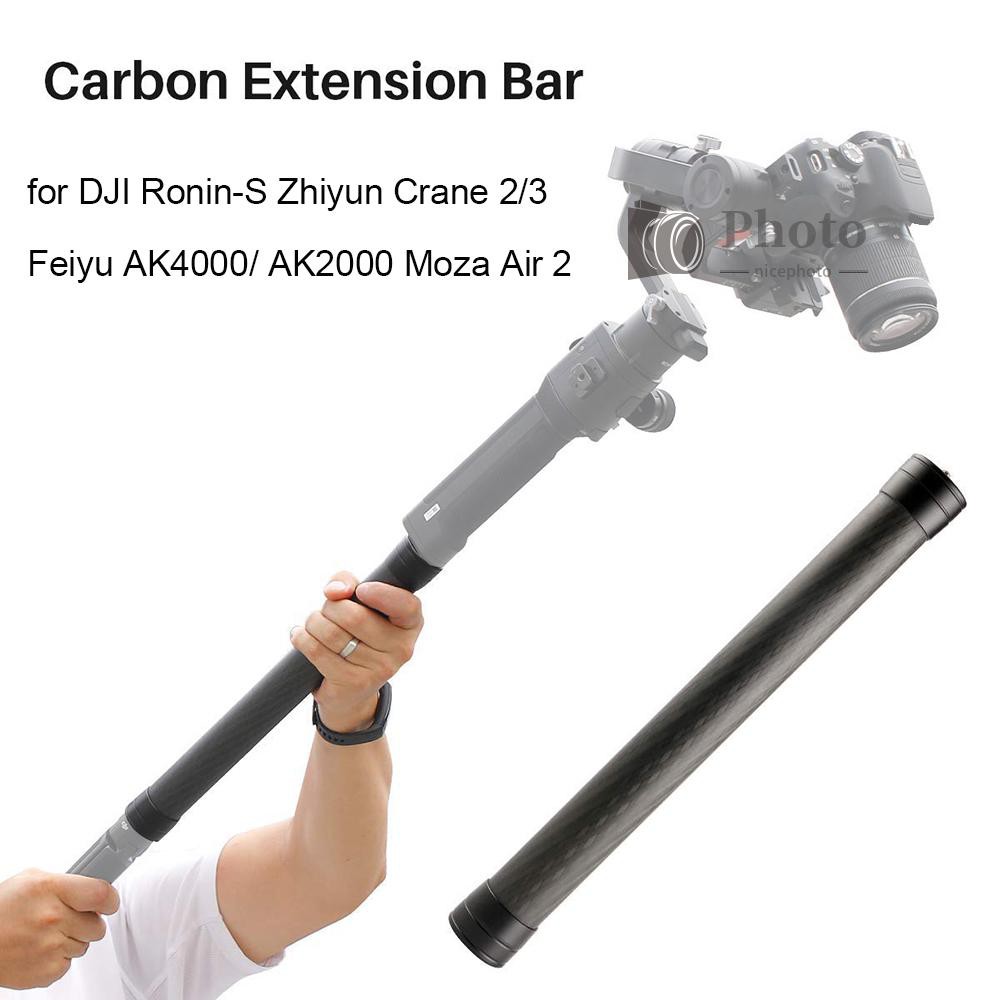 ZHIYUN Thanh Nối Dài Bằng Sợi Carbon Kèm Vít 1 / 4 Inch 35cm Cho Dji Ronin 2 / 3 Feiyu Ak4000 / Ak2000 Moza Air 2