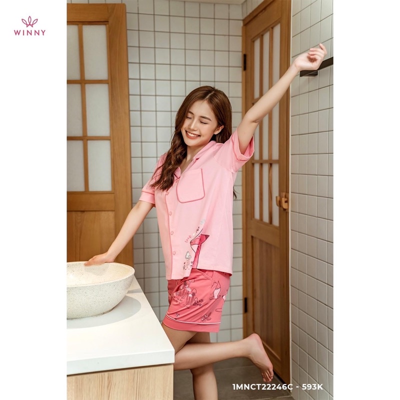 BỘ MẶC NHÀ WINNY 22246 CỘC TAY QUẦN ĐÙI FOM RỘNG