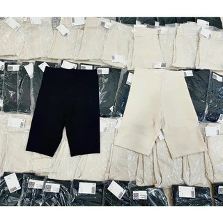 Mh combo 2 quần legging đùi màu đen be cho nữ