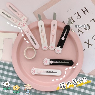 Dao rọc giấy tay mèo cute