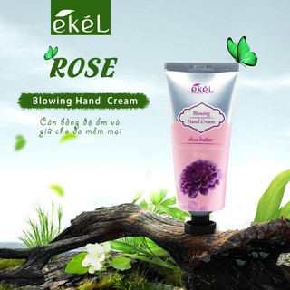 KEM DƯỠNG TAY Ekel Blowing Hand Cream Rose