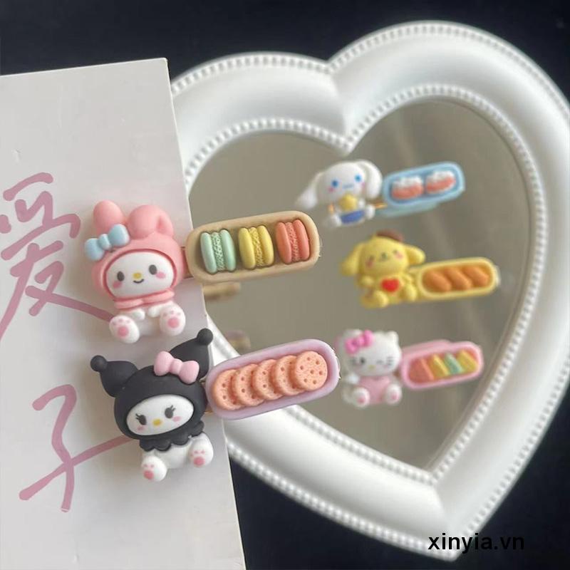 kẹp tóc hoạt hình phong cách hàn quốc Kẹp Tóc Mái Bên Họa Tiết Hoạt Hình Sanrio Ngọt Ngào Dễ Thương Phong Cách