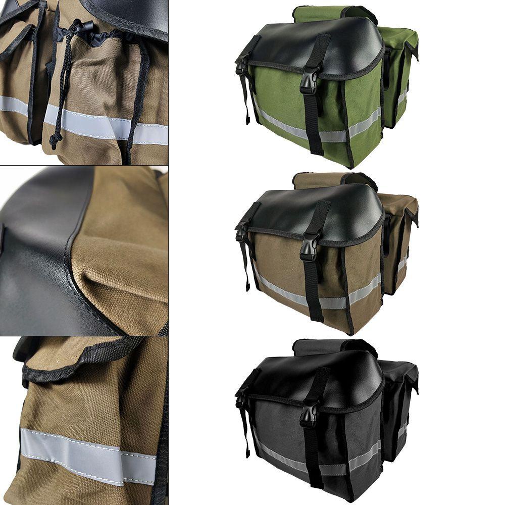 Túi Canvas Đeo Chéo Đa Năng Chống Thấm Nước Gắn Yên Sau Xe Máy SHOUKEY