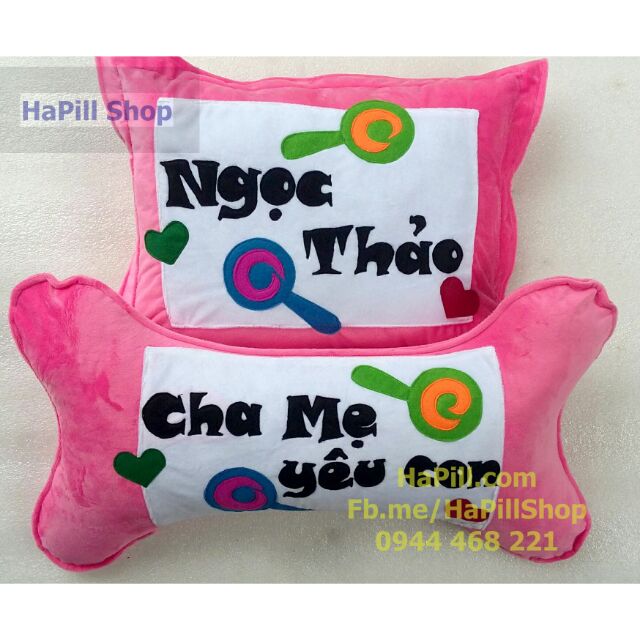 Combo gối ôm gối nằm handmade làm theo yêu cầu. Hàng cao cấp