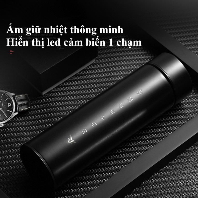 Bình giữ nhiệt hiển thị Inox thông minh – Đèn LED hiển thị nhiệt độ ( Dung tích 500ml ) | BigBuy360 - bigbuy360.vn