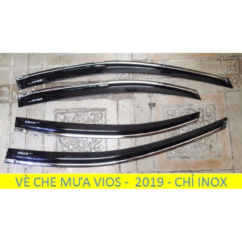 VÈ CHE MƯA CHỈ INOX CAO CẤP VIOS 2019 2020