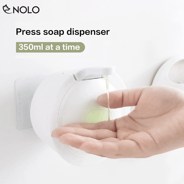 Hộp Đựng Xà Phòng Dung Dịch Nước Rửa Tay Code M10 Dung Tích 350ml Chất Liệu Nhựa PP Chất Lượng Cao Dán Tường