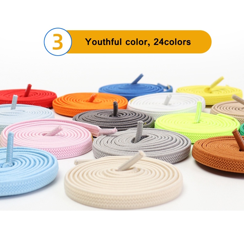 1 Cặp Dây Giày Không Cần Buộc Co Giãn Cho Nam Và Nữ