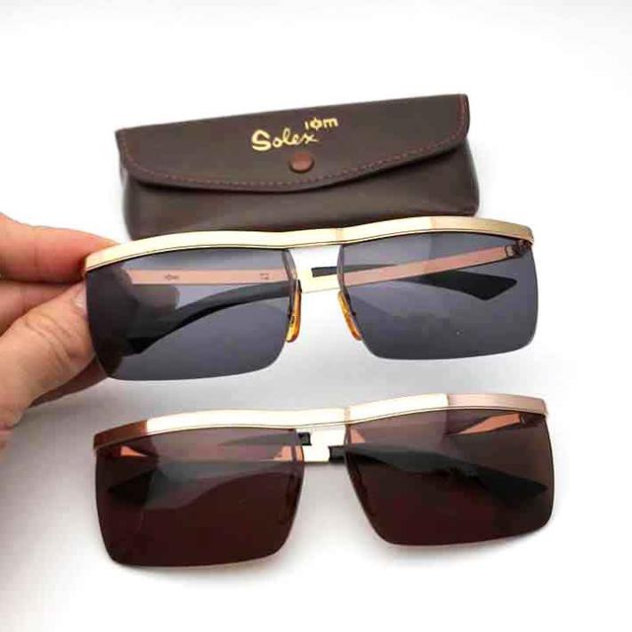 Kính Râm Nam SOLEX, Mắt Kính Chống Nắng UV400 Phong Cách Retro Thời Trang Unisex (tặng kèm hộp đựng kính)
