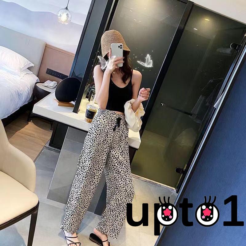 [Mã FASHIONT4WA2 giảm 10K đơn 50K] Quần Dài Nữ Lưng Cao Họa Tiết Da Báo Thời Trang | BigBuy360 - bigbuy360.vn