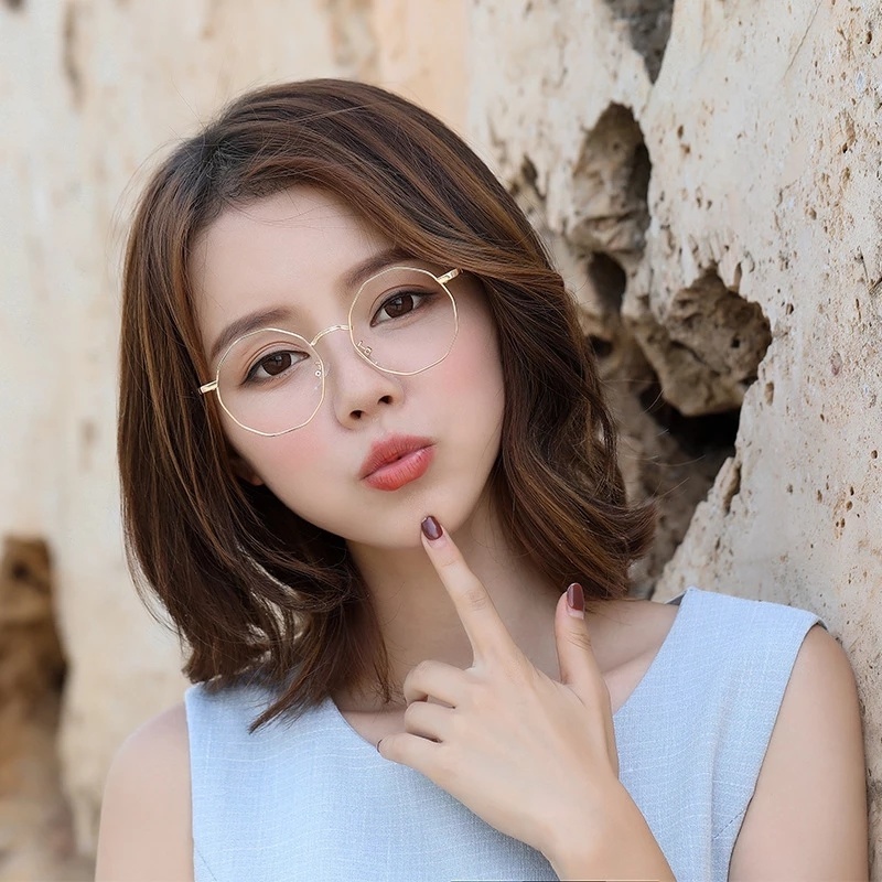 Gọng Kính Cận Nữ Thời Trang [FREESHIP] Kính Vintage Giá Rẻ Chất Liệu Kim Loại -A1 | BigBuy360 - bigbuy360.vn