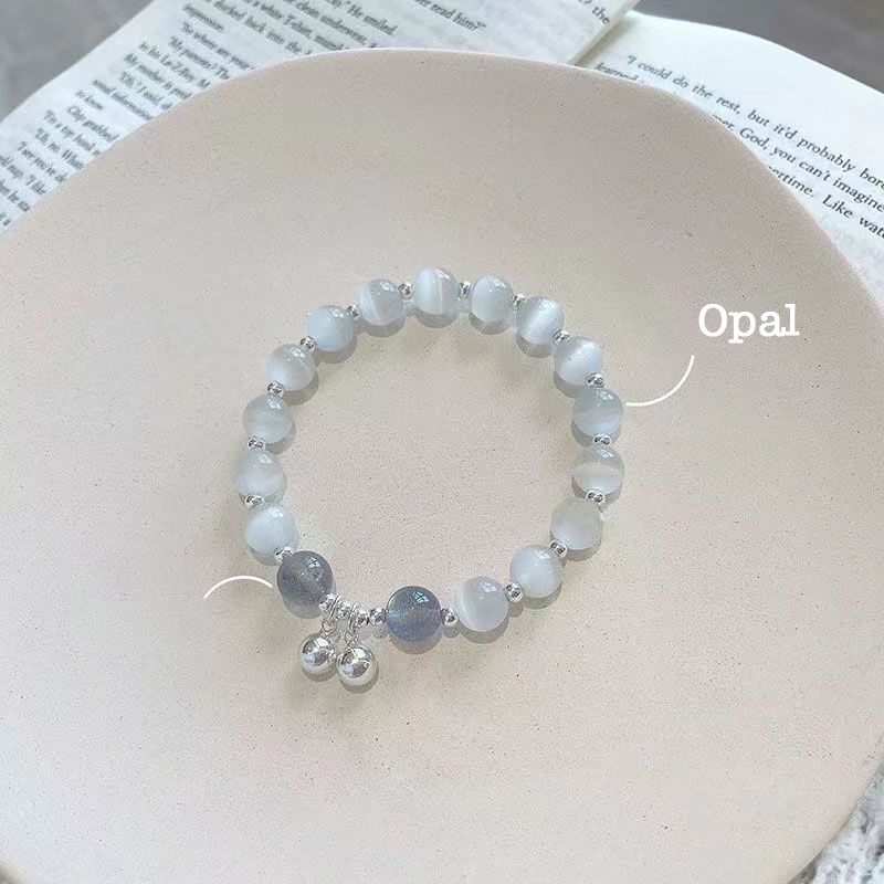 Vòng Tay MAYEBE LAVEND Chuỗi Hạt Đá Opal Dễ Thương Cho Nữ