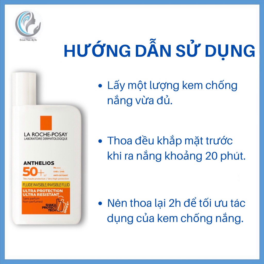 Kem Chống Nắng LA ROCHE POSAY dạng sữa cho da dầu mụn không nhờn rít CN12