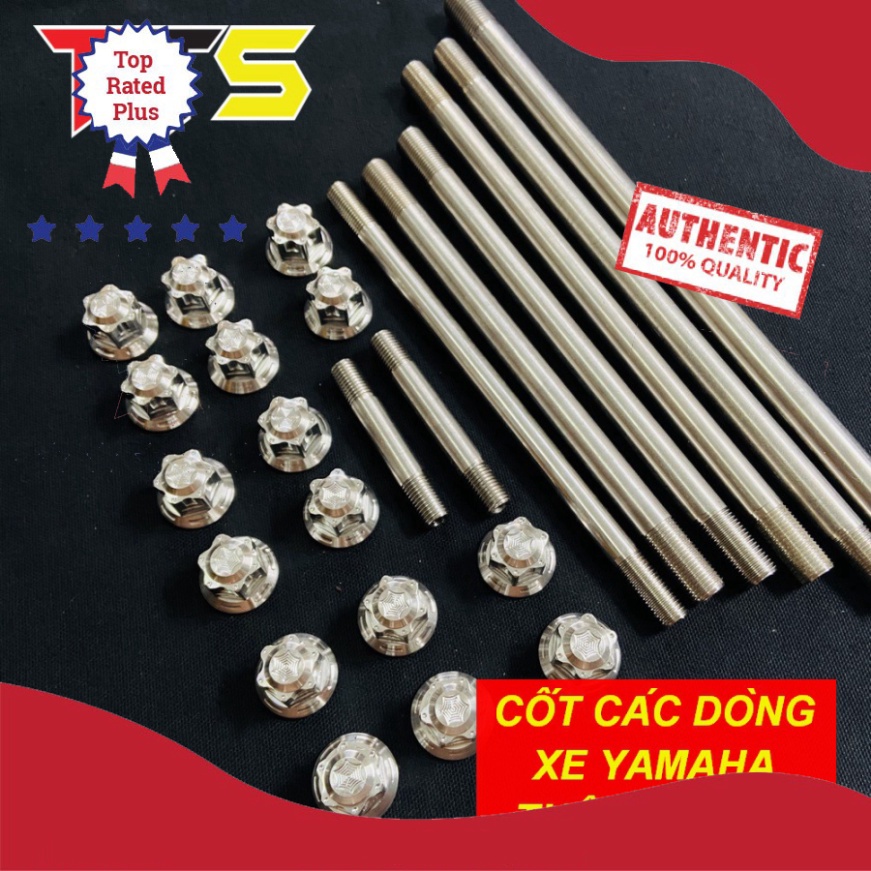 BỘ CỐT TRỤC BÁNH SALAYA KÈM TÁN TRƯỚC SAU CHO CÁC XE YAMAHA ( BAO SÁNG BÓNG TRỌN ĐỜI )