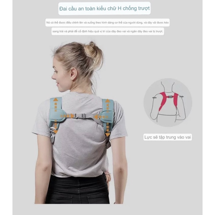 Địu Em Bé Sơ Sinh Có Đỡ Cổ Đa Năng Gọn Nhẹ, Địu lưới gấp gọn đi du lịch, Đai Địu Em Bé sơ sinh, Địu lưới thoáng khí
