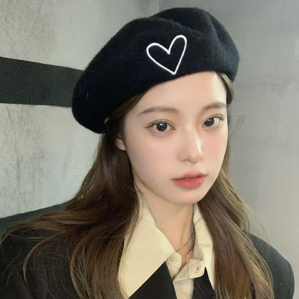 TWINKLE Mũ Beret Len Phong Cách Thời Trang Mùa Đông Anh Quốc Dành Cho Nữ