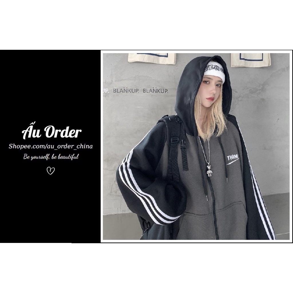 [ORDER 2 - 3 TUẦN] Áo khoác nỉ bông dài tay tay màu phối kẻ sọc Super Bigsize đến 150kg | BigBuy360 - bigbuy360.vn