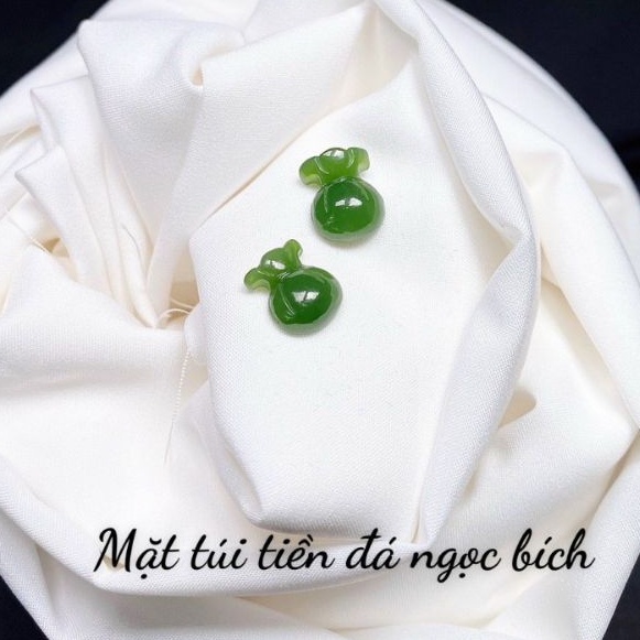 Mặt Túi Tiền ₫á Bích Size Nhỏ Kèm Dây Dù Đeo Cổ