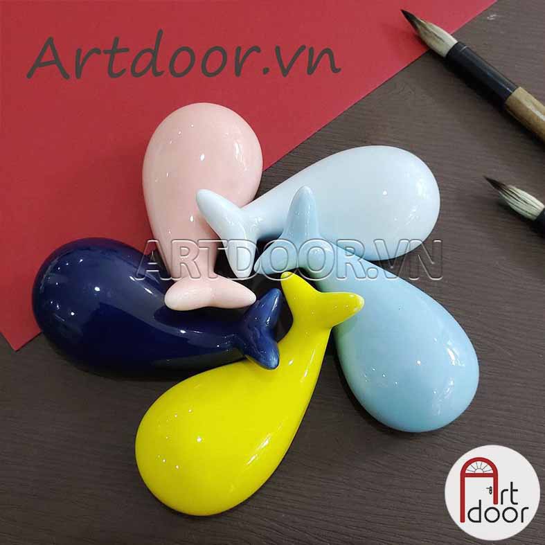 [ARTDOOR] Giá gác cọ vẽ tranh bằng Sứ hình thú