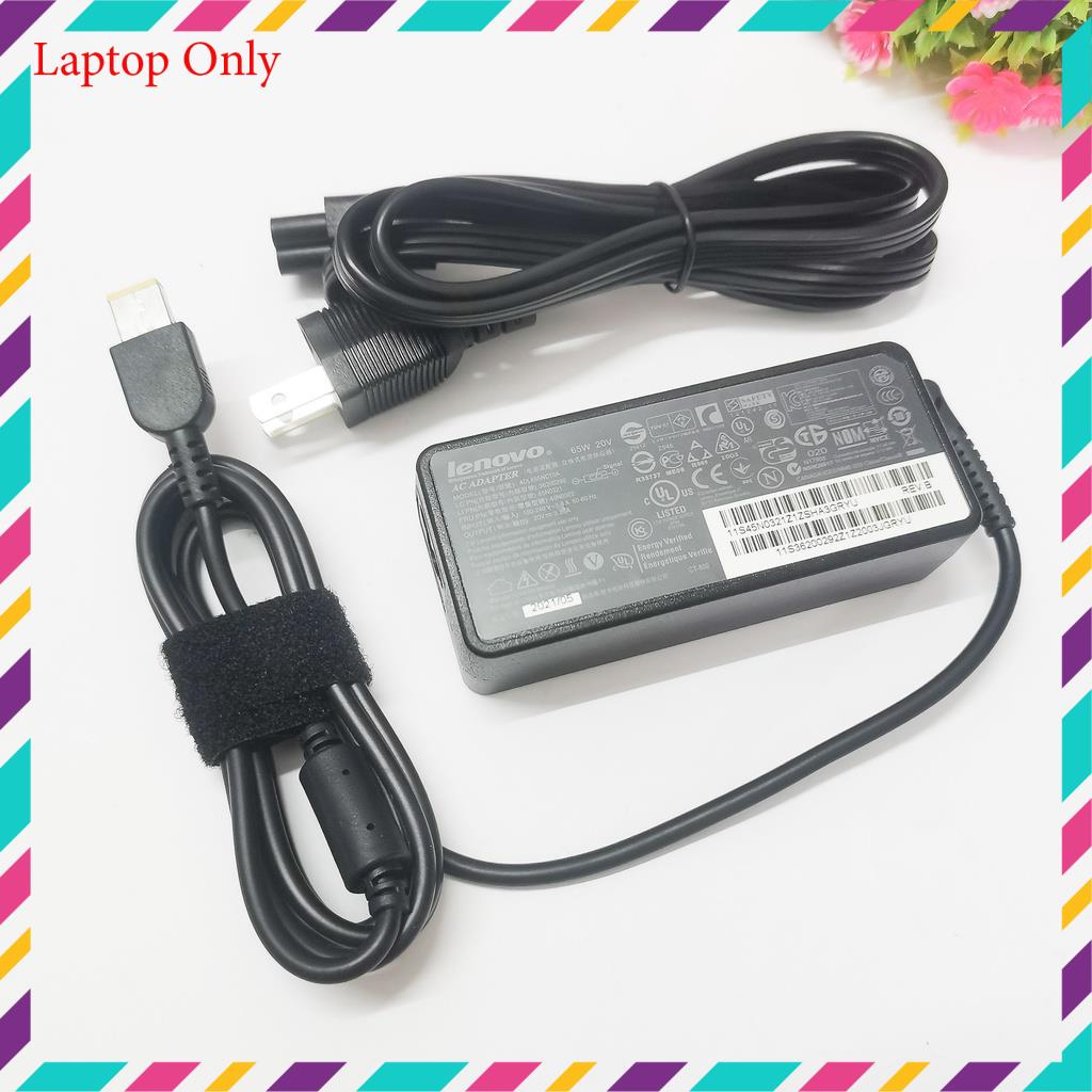 Sạc laptop Lenovo  chính hãng Zin 20V - 3.25A - 65W chân vuông ( USB)