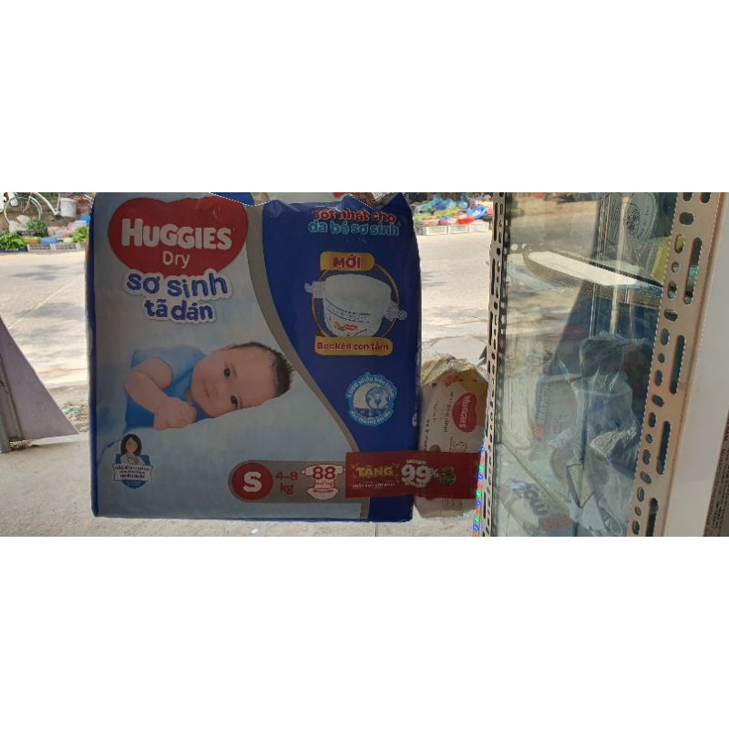 [tặng khăn ướt]Bỉm huggies dán S88, dán S56