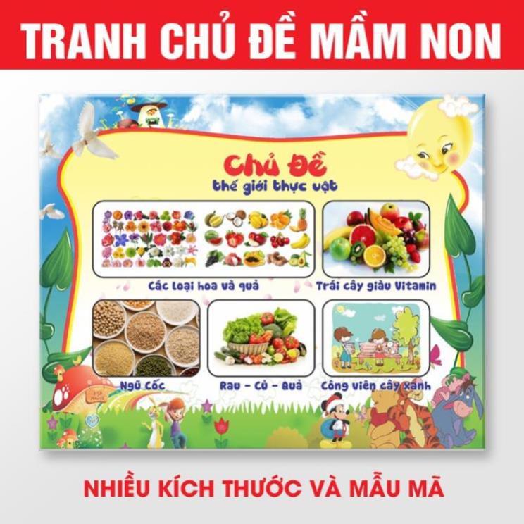 Combo 5 tranh chủ đề mầm non