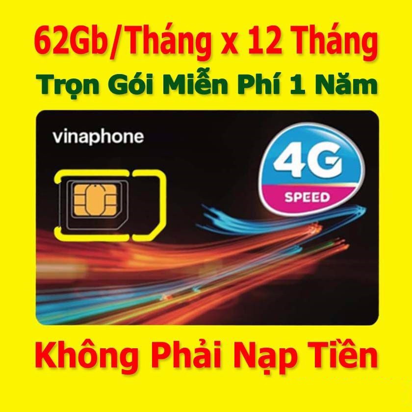 Sim 4G VinaPhone VD89 12T Trọn Gói 1 Năm 62Gb/Tháng